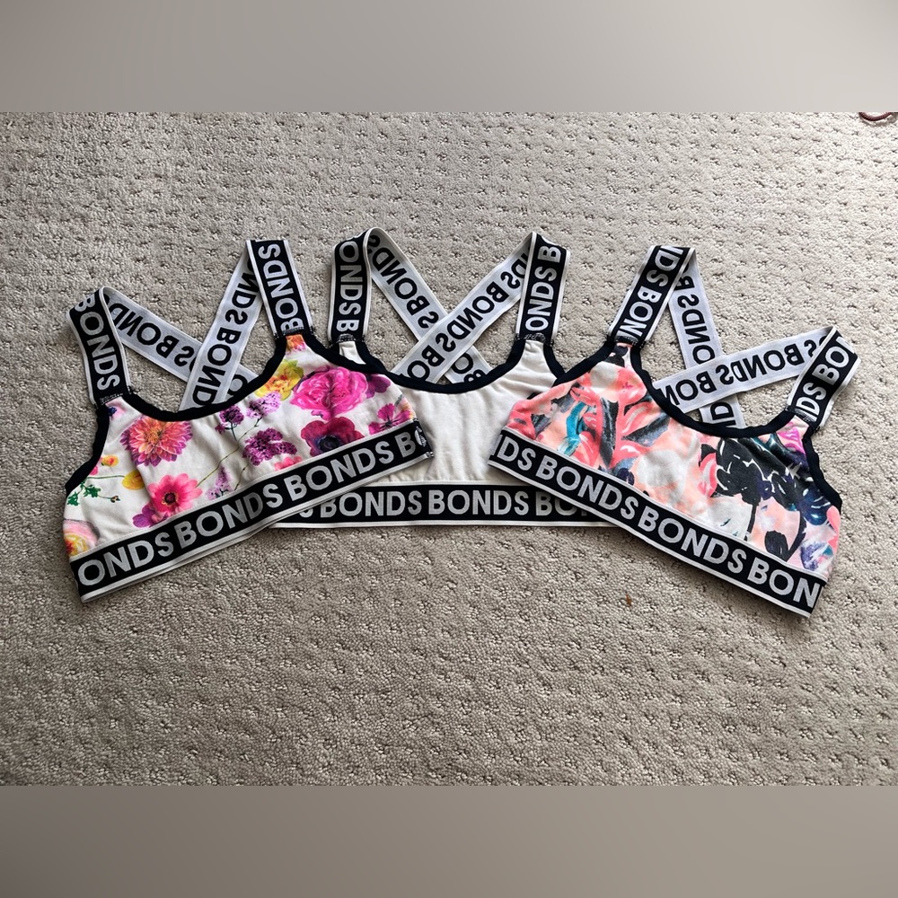 BUNDLE: Bonds set of 3 training bras